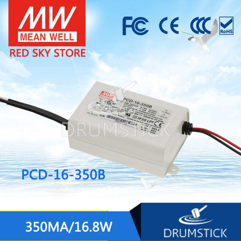 Steady MEAN WELL PCD-16-350B 48V 350mA meanwell PCD-16 48V 16.8W Single Output LED Switching Power Supply 
Steady MEAN WELL PCD-16-350B 48V 350mA meanwell PCD-16 48V 16.8W Single Output LED Switching Power Supply