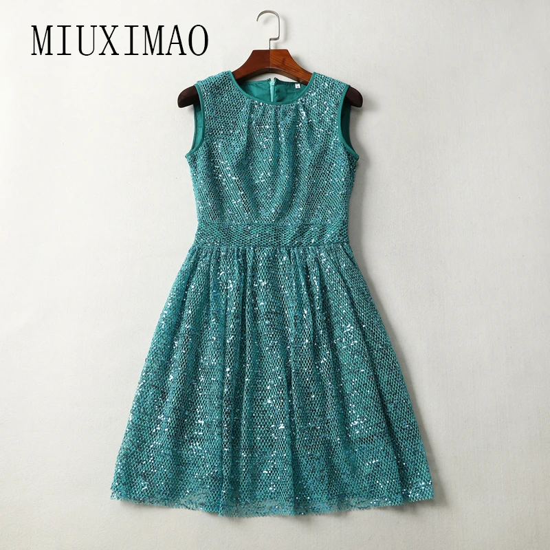 2018 Spring & Summer Newest Casual Style A-Line O-Neck Sleeveless Tank Solid Sequined Fashion Elegant Above Knee Dress Women
2018 Spring & Summer Newest Casual Style A-Line O-Neck Sleeveless Tank Solid Sequined Fashion Elegant Above Knee Dress Women