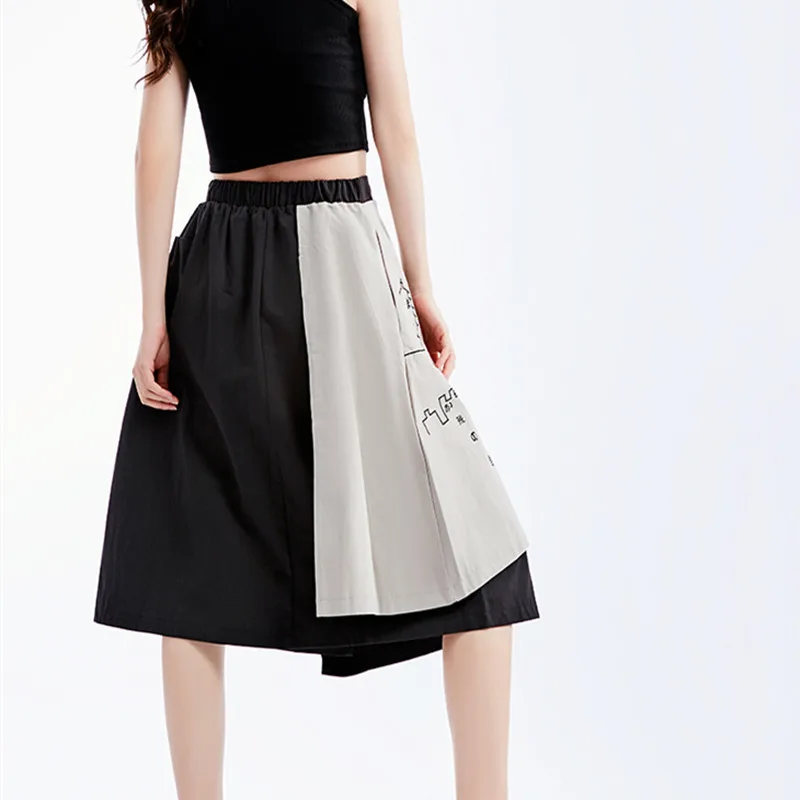 Johnature Summer 2021 High Wiast Loose Women Skirts New Streetwear Style Japanese Knee-length Patchwork Print Skirt
Johnature Summer 2021 High Wiast Loose Women Skirts New Streetwear Style Japanese Knee-length Patchwork Print Skirt