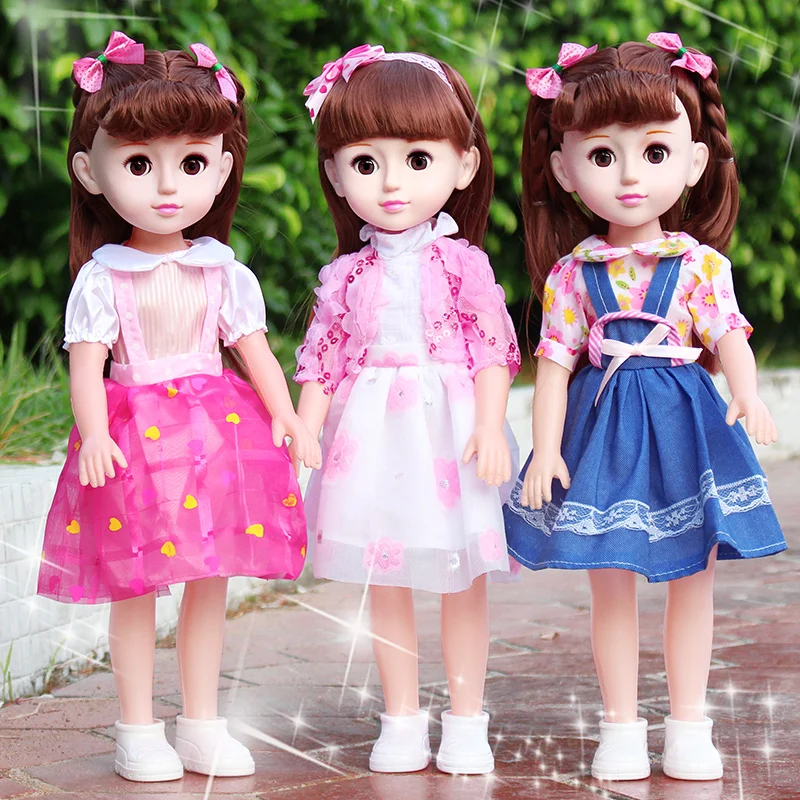 43cm New speaking doll girl princess child baby toy dress up simulation birthday gift toys about reborn baby bonecas
43cm New speaking doll girl princess child baby toy dress up simulation birthday gift toys about reborn baby bonecas
