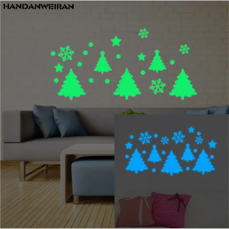 1PCS Glowing in the dark Christmas Tree Snowflake Wall Sticker Bedroom Luminous Fluorescent Wall Stickers For Kids Rooms
1PCS Glowing in the dark Christmas Tree Snowflake Wall Sticker Bedroom Luminous Fluorescent Wall Stickers For Kids Rooms