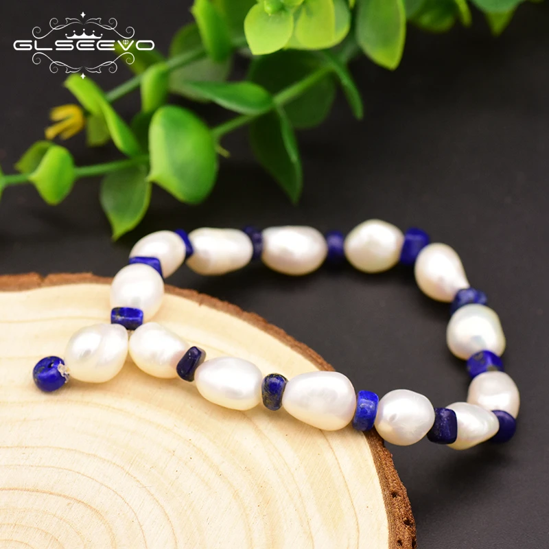GLSEEVO Lapis Lazuli Adjustable Bracelet Original Design Handmade Natural Fresh Water Pearl For Women Party Jewelry GB0122
GLSEEVO Lapis Lazuli Adjustable Bracelet Original Design Handmade Natural Fresh Water Pearl For Women Party Jewelry GB0122