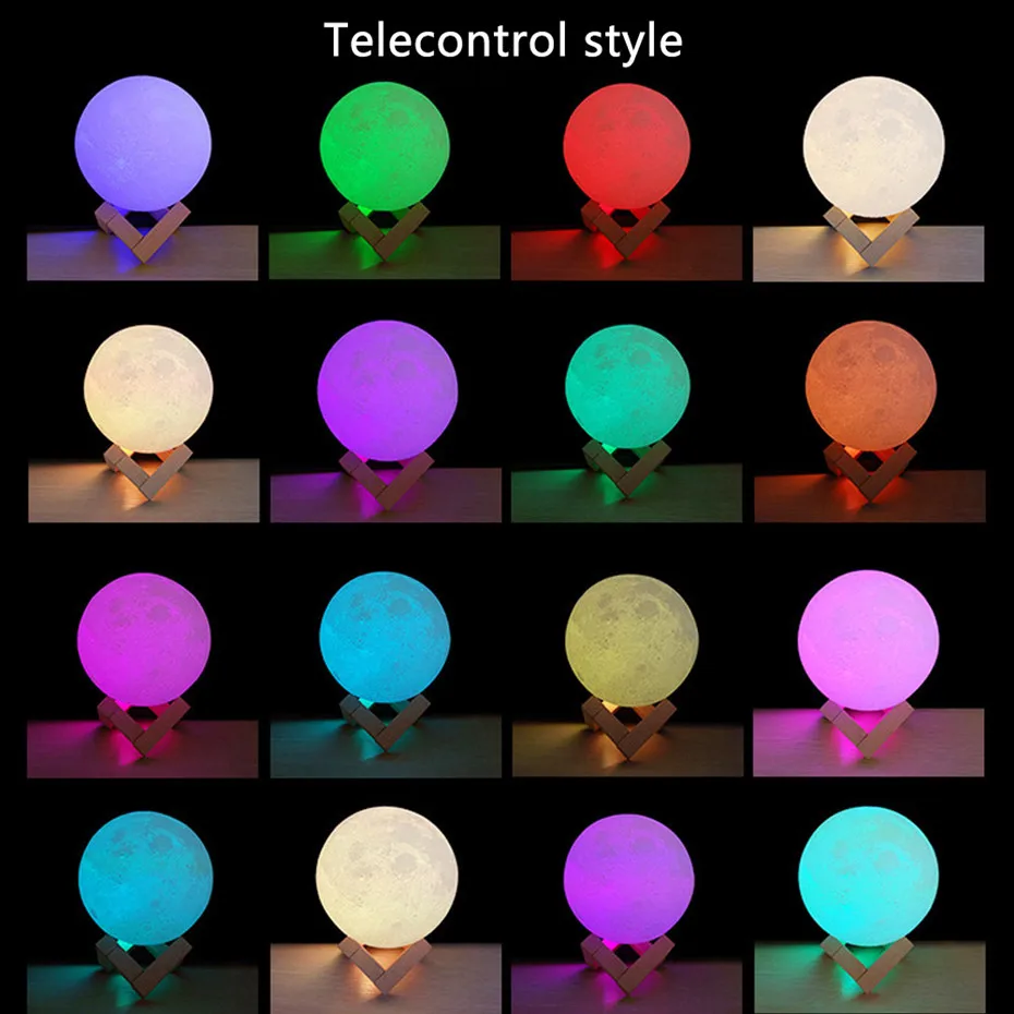 3D Dimmable Moon Lamp 16 Colors Change Remote Touch LED Moon Light 3D Print Night Light for Kids Lover Birthday Christmas Gifts
3D Dimmable Moon Lamp 16 Colors Change Remote Touch LED Moon Light 3D Print Night Light for Kids Lover Birthday Christmas Gifts