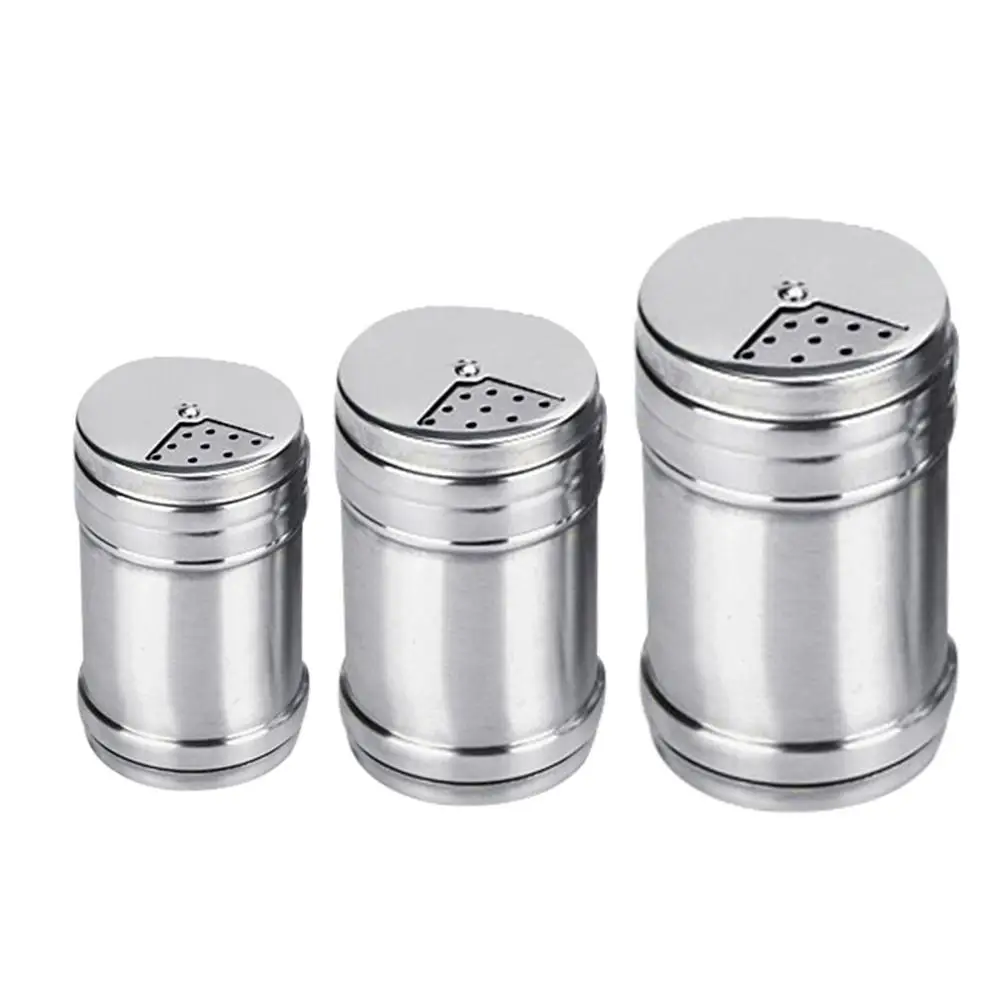 Stainless Steel Seasoning Tank Spice Jar Salt Pepper Pot Condiment Cruet Storage Box Seasoning Bottle Kitchen Tool
Stainless Steel Seasoning Tank Spice Jar Salt Pepper Pot Condiment Cruet Storage Box Seasoning Bottle Kitchen Tool