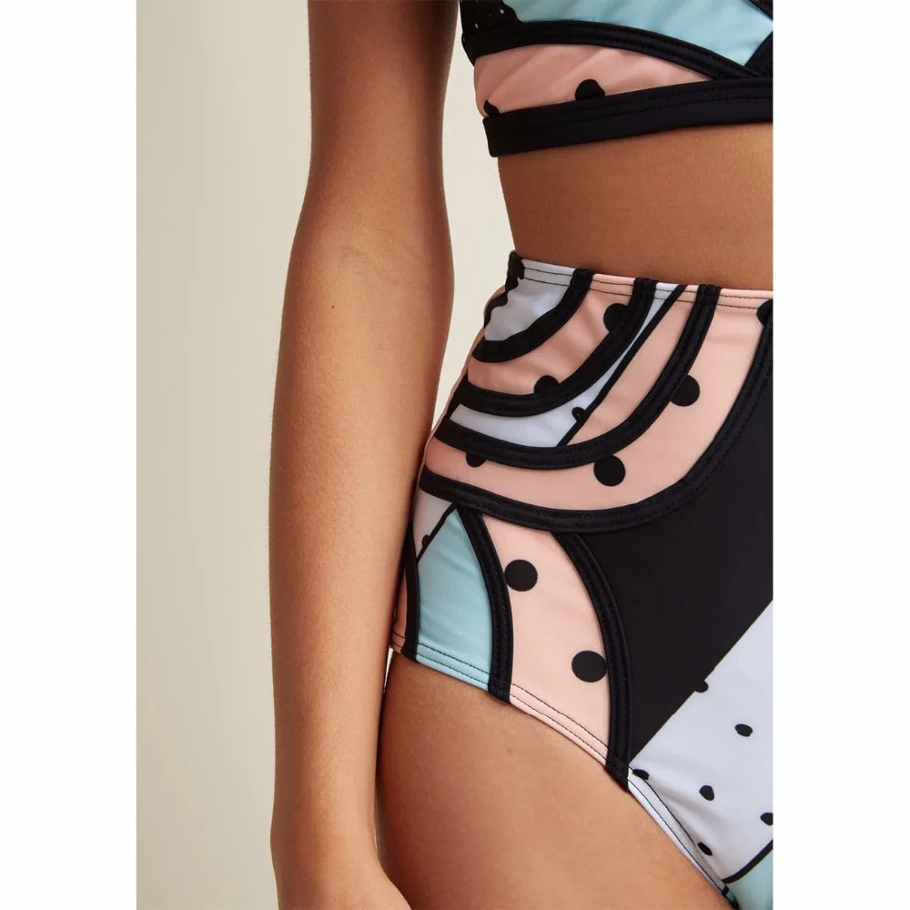 Sexy High Waist Bikini Set Swimwear Women Rainbow Patchwork Padded Strap Swimsuit Summer Halter Bathing Suit Bandeau Beachwear
Sexy High Waist Bikini Set Swimwear Women Rainbow Patchwork Padded Strap Swimsuit Summer Halter Bathing Suit Bandeau Beachwear