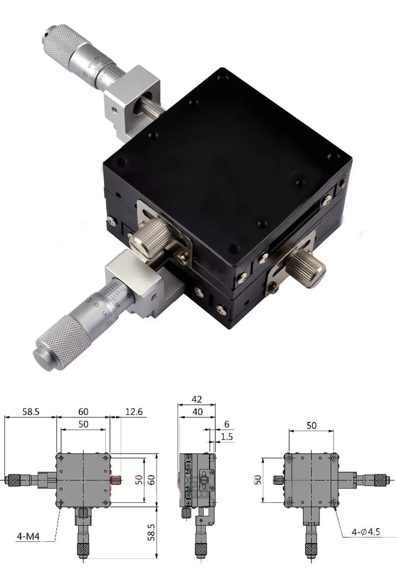 13mm*13mm XY-Axis Stages Replacement Linear Stage Ball Bearing Manually Platform 0.01mm
13mm*13mm XY-Axis Stages Replacement Linear Stage Ball Bearing Manually Platform 0.01mm