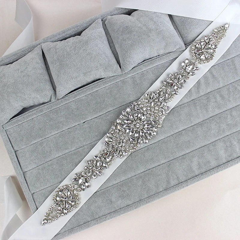 Crystal Wedding Accessories Satin Wedding Dress Belt Bridal Ribbon Waistband Sash Belt for Evening Prom Dresses
Crystal Wedding Accessories Satin Wedding Dress Belt Bridal Ribbon Waistband Sash Belt for Evening Prom Dresses