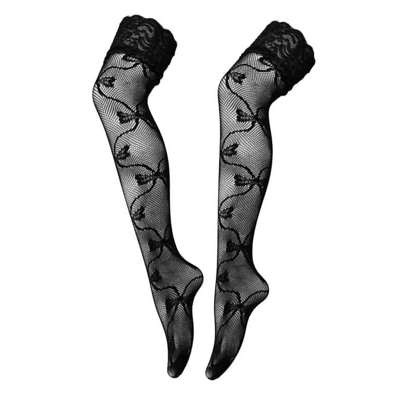 Black Sexy Stockings Women Vintage Lace Stockings Ladies Party Club Dress Knee High Socks Women Transparent Medias De Mujer
Black Sexy Stockings Women Vintage Lace Stockings Ladies Party Club Dress Knee High Socks Women Transparent Medias De Mujer