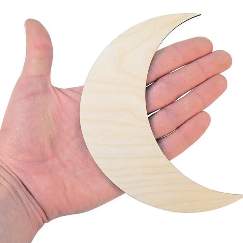 20pcs Wooden Moon (15cm) Shape Ornaments Craft Decoration Gift Decoupage Unpainted Laser Cut
20pcs Wooden Moon (15cm) Shape Ornaments Craft Decoration Gift Decoupage Unpainted Laser Cut