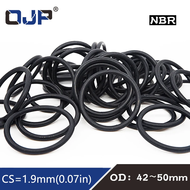 20PC/lot Rubber Ring Black NBR Sealing O Ring CS1.9mm OD42/43/45/46/47/48/49/50mm O-Ring Seal Gasket Nitrile Oil Ring Washer
20PC/lot Rubber Ring Black NBR Sealing O Ring CS1.9mm OD42/43/45/46/47/48/49/50mm O-Ring Seal Gasket Nitrile Oil Ring Washer