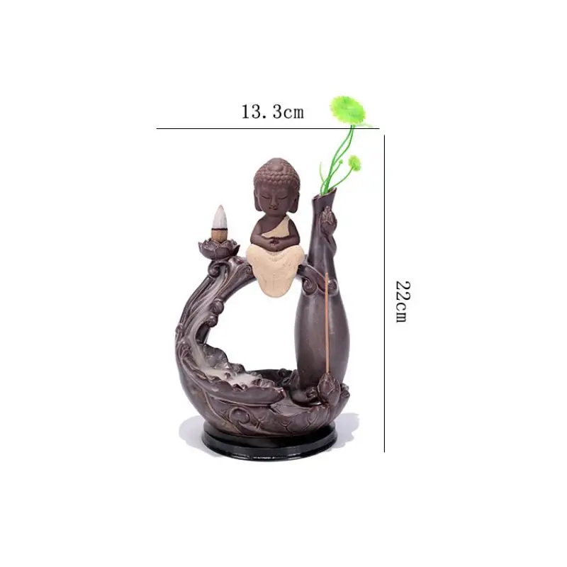 Buddhism Smoke Waterfall Backflow Incense Litter Monks Lotus Bridge Incense Burners Ceramic Aromatherapy Handmade Home Censer
Buddhism Smoke Waterfall Backflow Incense Litter Monks Lotus Bridge Incense Burners Ceramic Aromatherapy Handmade Home Censer