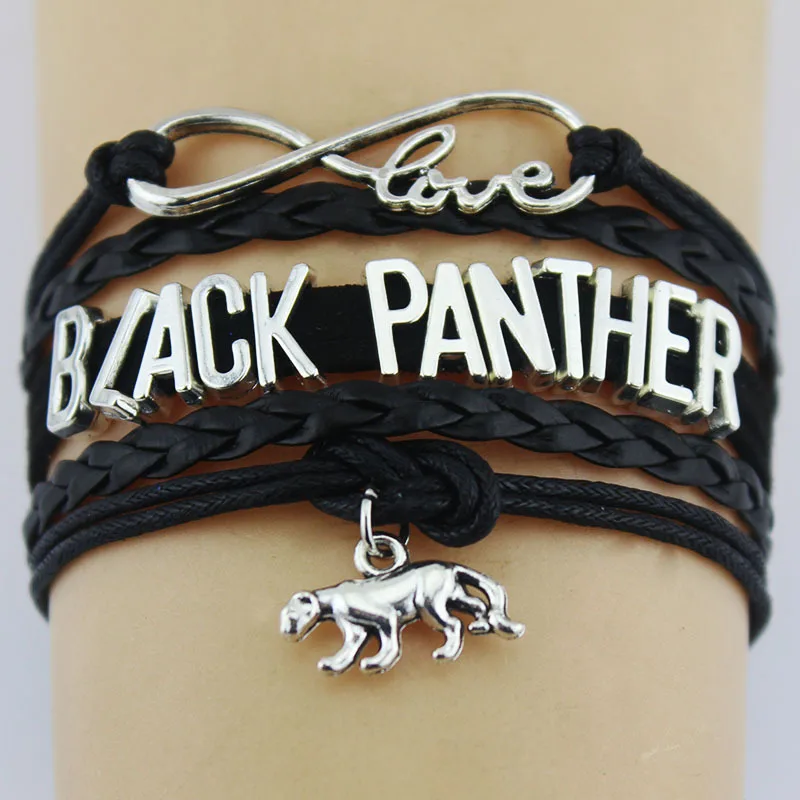 10PC/lot Infinity Love Black Panther leopard Charm Wrap Bracelets Braid Charms Bracelet Gifts For Women & Men Bracelets Jewelry
10PC/lot Infinity Love Black Panther leopard Charm Wrap Bracelets Braid Charms Bracelet Gifts For Women & Men Bracelets Jewelry