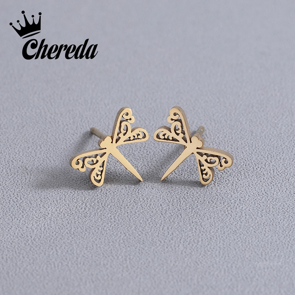 Chereda 2018 Classic Minimalist Golden Stainless Steel Animal Cute Stud Earrings Carnations Jewlery for Women Simple Gifts
Chereda 2018 Classic Minimalist Golden Stainless Steel Animal Cute Stud Earrings Carnations Jewlery for Women Simple Gifts