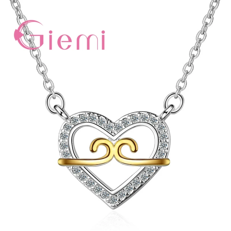 Women New Special Design Heart Pendant Necklaces For Sale 925 Sterling Silver Shinning Crystals Paved Romantic Jewelry Accessory
Women New Special Design Heart Pendant Necklaces For Sale 925 Sterling Silver Shinning Crystals Paved Romantic Jewelry Accessory