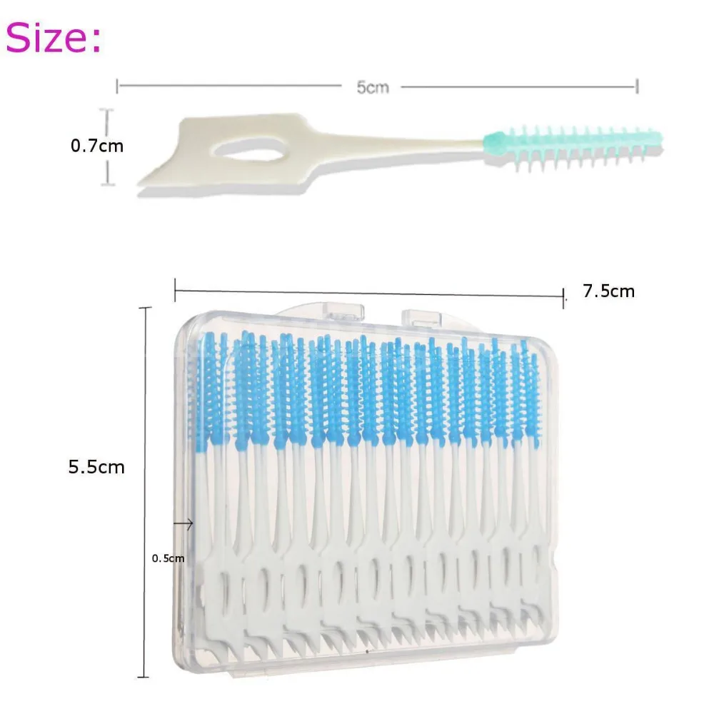 New 40pcs Interdental Floss Brushes Dental Teeth Oral Care Clean Cleaning Tool for Tooth Whitening Accessories
New 40pcs Interdental Floss Brushes Dental Teeth Oral Care Clean Cleaning Tool for Tooth Whitening Accessories