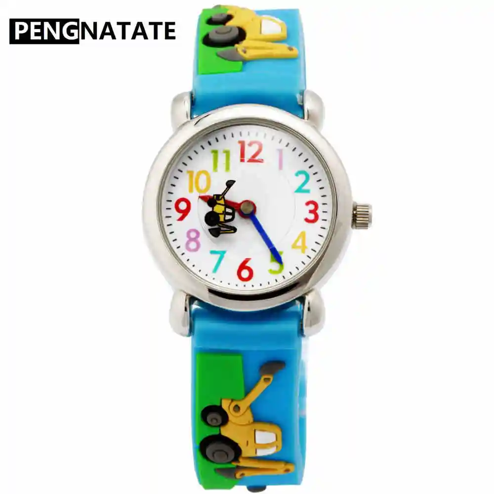 PENGNATATE Children Watches Hot Sale 3D Cartoon Excavator Silicone Bracelet Wristwatch Fashion Student Kids Watch Boys Gifts
PENGNATATE Children Watches Hot Sale 3D Cartoon Excavator Silicone Bracelet Wristwatch Fashion Student Kids Watch Boys Gifts