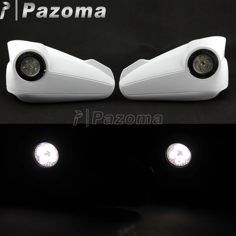PAZOMA Motorcycle Universal Dirt Bike White Vision 22mm 7/8" LED Handguards 8 Watts for ATV MX Off-Road 2367700002
PAZOMA Motorcycle Universal Dirt Bike White Vision 22mm 7/8" LED Handguards 8 Watts for ATV MX Off-Road 2367700002