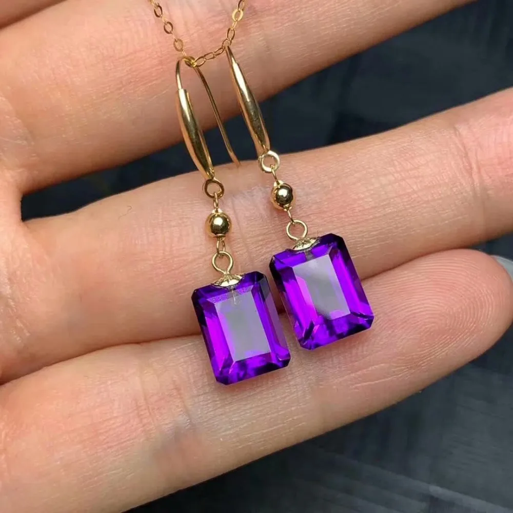 shilovem 18K yellow Gold Piezoelectric Amethyst stud earrings fine Jewelry trendy wedding gift new plant women myme0709458z
shilovem 18K yellow Gold Piezoelectric Amethyst stud earrings fine Jewelry trendy wedding gift new plant women myme0709458z