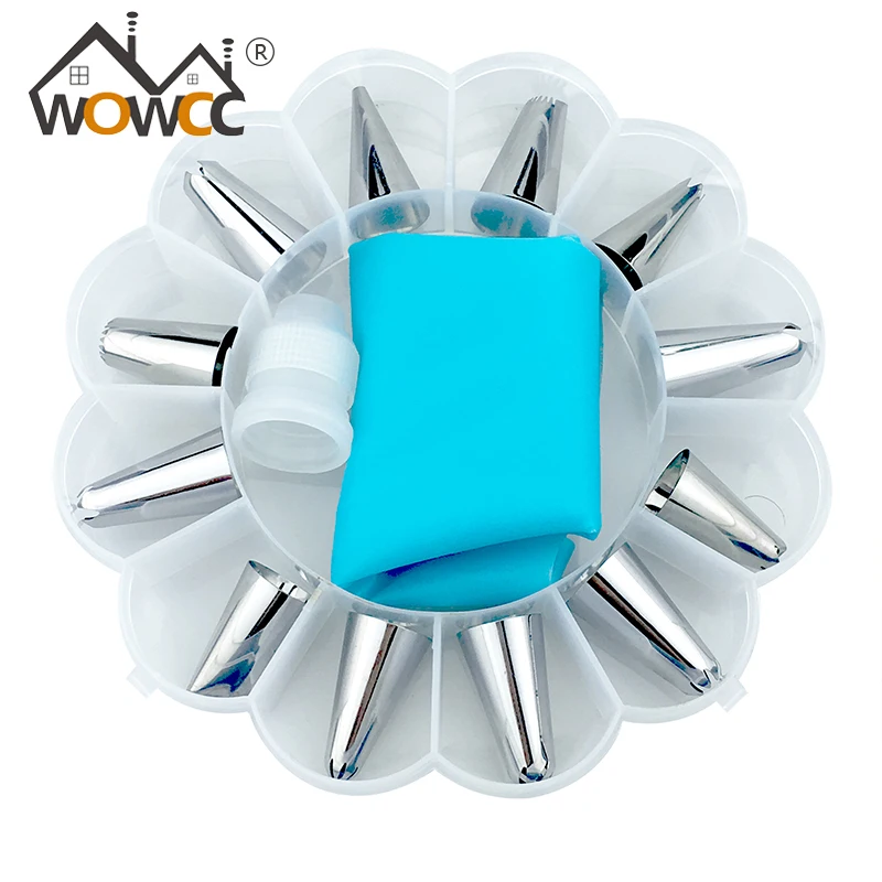 14pc/set Dessert Decorators Silicone Icing Piping Cream Pastry Bag Stainless Steel Piping Icing Nozzle for Cream Pastry Tool
14pc/set Dessert Decorators Silicone Icing Piping Cream Pastry Bag Stainless Steel Piping Icing Nozzle for Cream Pastry Tool