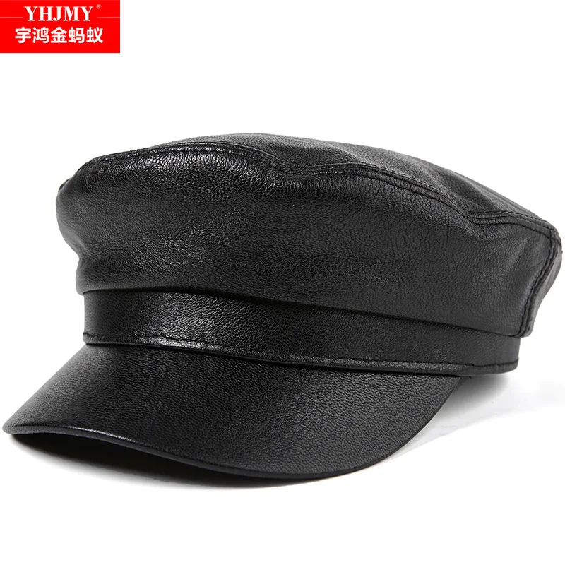 Genuine Leather Hat Cap Men's Baseball Cap Adult Sheepskin Flat Caps Students Winter Leisure Leather Hats New Year Gift B-8809
Genuine Leather Hat Cap Men's Baseball Cap Adult Sheepskin Flat Caps Students Winter Leisure Leather Hats New Year Gift B-8809