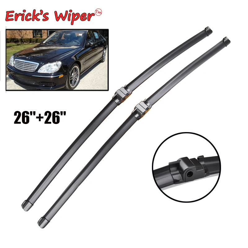 Erick's Wiper LHD & RHD Front Windshield Wiper Blades For Mercedes Benz S-Class W220 98 - 05 Windshield Windscreen Window 26"26"
Erick's Wiper LHD & RHD Front Windshield Wiper Blades For Mercedes Benz S-Class W220 98 - 05 Windshield Windscreen Window 26"26"