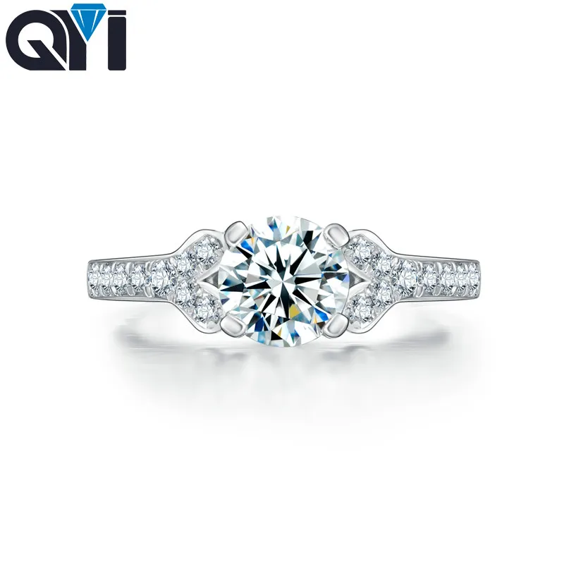 QYI 925 Sterling Silver 1 ct Round Cut Women Engagement Jewelry SONA Wedding Finger Flower Rings Gift Fashion Jewelry
QYI 925 Sterling Silver 1 ct Round Cut Women Engagement Jewelry SONA Wedding Finger Flower Rings Gift Fashion Jewelry