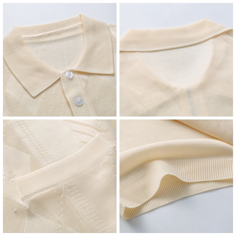 JZ CHIEF Men Silk Polo Shirt Summer Short Sleeve Clothes 2018 Solid Color Breathable Argyle Poloshirt Blouse Tops Knitted Polos
JZ CHIEF Men Silk Polo Shirt Summer Short Sleeve Clothes 2018 Solid Color Breathable Argyle Poloshirt Blouse Tops Knitted Polos