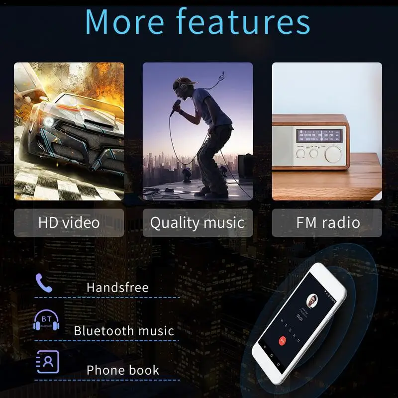Android 8 1 четырехъядерный 7 дюймов 2 DIN сенсорный экран автомобильный HD MP5 плеер Радио