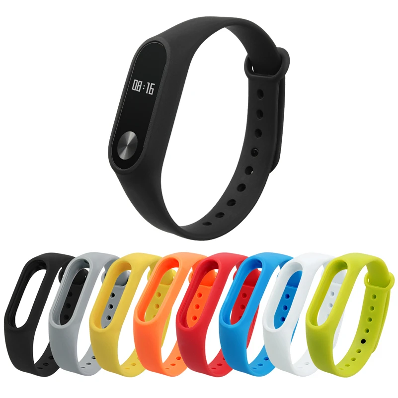 Мягкий силиконовый Сменный Чехол для смарт часов correas para reloj Для Xiaomi Miband Mi band 2