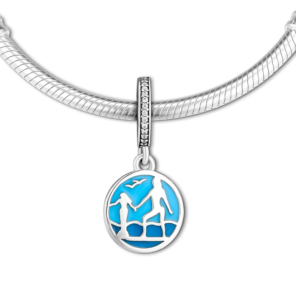 DIY Fits for Pandora Charms Bracelets Guardian of Travel Beads with Blue Enamel 100% 925 Sterling-Silver-Jewelry Free Shipping
DIY Fits for Pandora Charms Bracelets Guardian of Travel Beads with Blue Enamel 100% 925 Sterling-Silver-Jewelry Free Shipping
