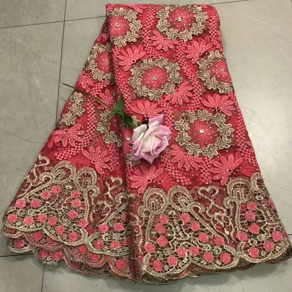 BEAUTIFICAL нигерийская химическая кружевная ткань с вышивкой Новое поступление