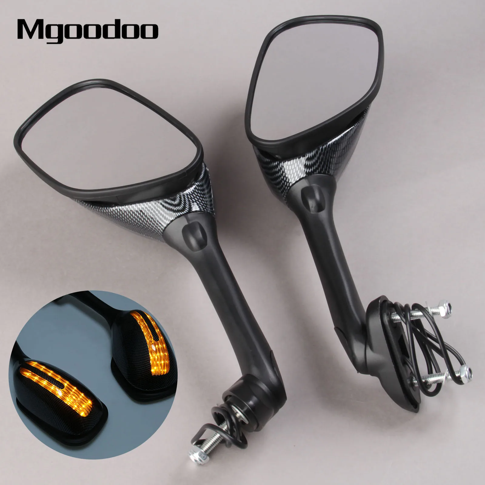 Mgoodoo Motorcycle Mirrors Integrated Turn Signal Mirrors LED Light Side Rearview Mirror For Honda Yamaha Ducati Suzuki Kawasaki
Mgoodoo Motorcycle Mirrors Integrated Turn Signal Mirrors LED Light Side Rearview Mirror For Honda Yamaha Ducati Suzuki Kawasaki
