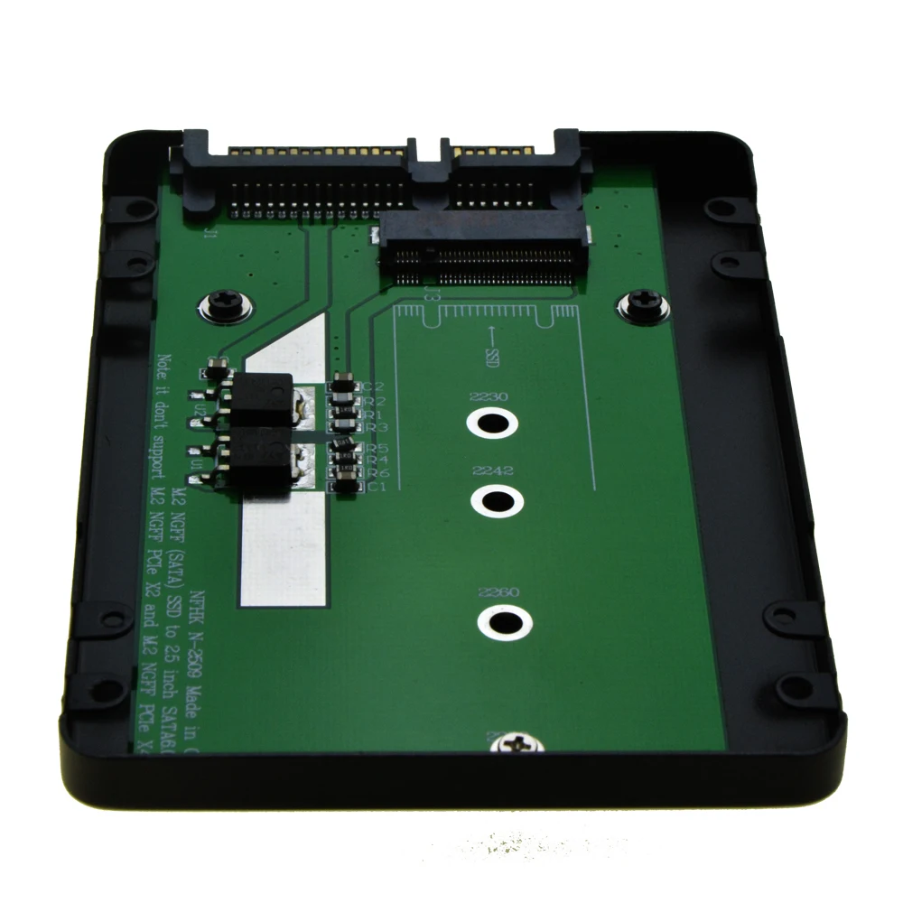 B & M key M.2 SATA SSD to 2.5 SATA 6Gbps adapter card with enclosure Socket 2 NGFF SSD convert 7+15Pin SATA 3.0 Metal Case
B & M key M.2 SATA SSD to 2.5 SATA 6Gbps adapter card with enclosure Socket 2 NGFF SSD convert 7+15Pin SATA 3.0 Metal Case