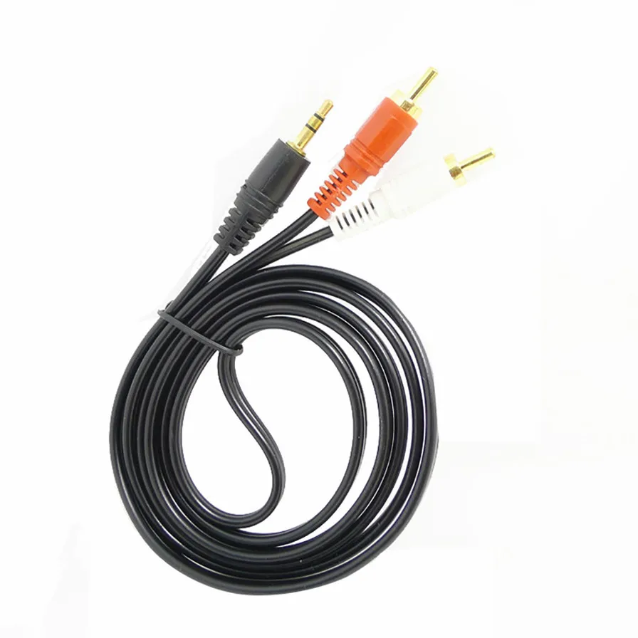 2019 аудио и видеокабели 1 5 м футов Y 3 мм штекер к двойному 2RCA разъему кабель красные