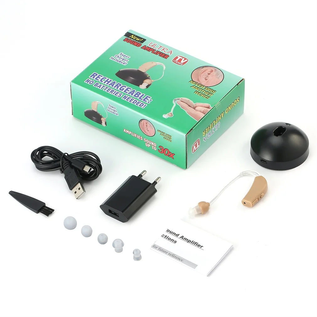 1 set Rechargeable Plastic Hearing Aids Sound Voice Amplifier Behind The Ear JZ-1088F For The Elderly Hearing Loss EU Plug HOT
1 set Rechargeable Plastic Hearing Aids Sound Voice Amplifier Behind The Ear JZ-1088F For The Elderly Hearing Loss EU Plug HOT