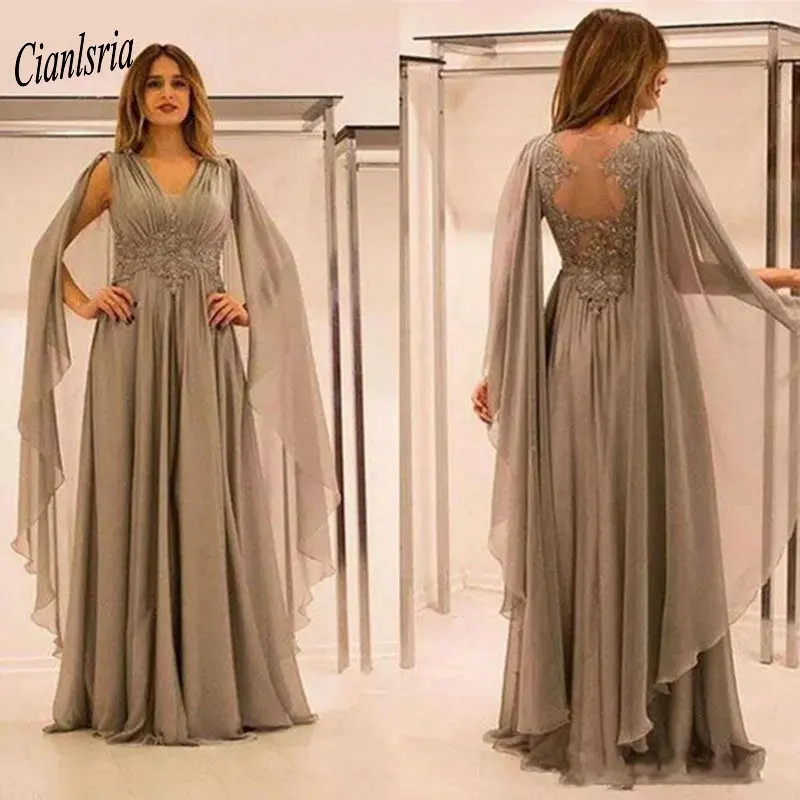 Gorgeous V-Neck Chiffon Dubai Arabic Mother of the Bride Dresses With Draped Appliques Lace Beading Saudi Evening Party Dress
Gorgeous V-Neck Chiffon Dubai Arabic Mother of the Bride Dresses With Draped Appliques Lace Beading Saudi Evening Party Dress