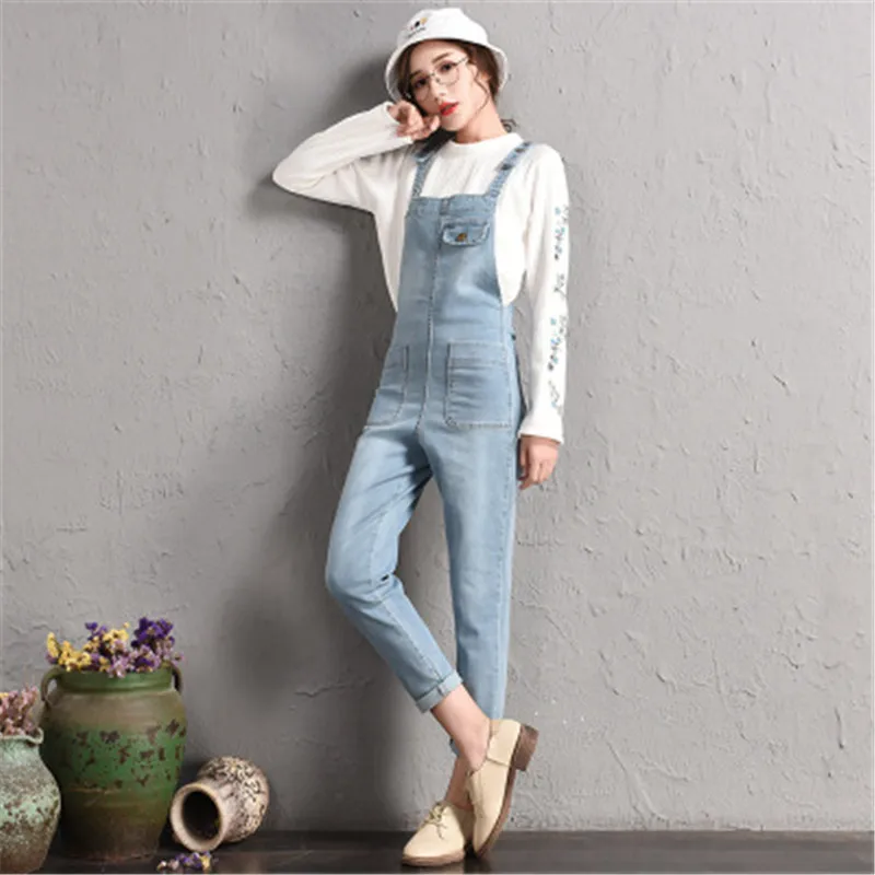 Plus Size 6XL2018 New Korea Style Loose Denim Rompers Jumpsuit Womens Spring Summer Strap Pocket Overalls Long Pants Jeans 476
Plus Size 6XL2018 New Korea Style Loose Denim Rompers Jumpsuit Womens Spring Summer Strap Pocket Overalls Long Pants Jeans 476