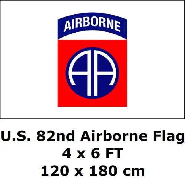 U.S. 82nd Airborne Division Flag 4` x 6` FT 100D Polyester Large USA US United States American Army Military Paratroop Flags
U.S. 82nd Airborne Division Flag 4` x 6` FT 100D Polyester Large USA US United States American Army Military Paratroop Flags