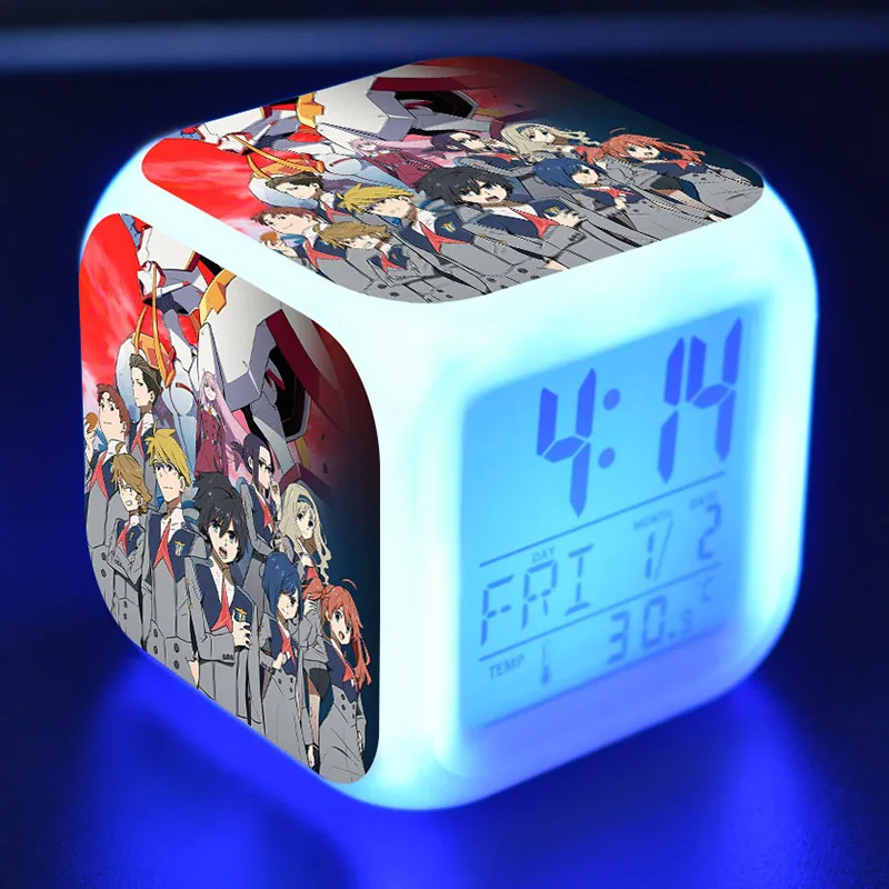 DARLING in the FRANXX Cartoon Figure LED Colorful Touch Light Alarm Clock Zero Two Anime Figuras Toys for Children
DARLING in the FRANXX Cartoon Figure LED Colorful Touch Light Alarm Clock Zero Two Anime Figuras Toys for Children