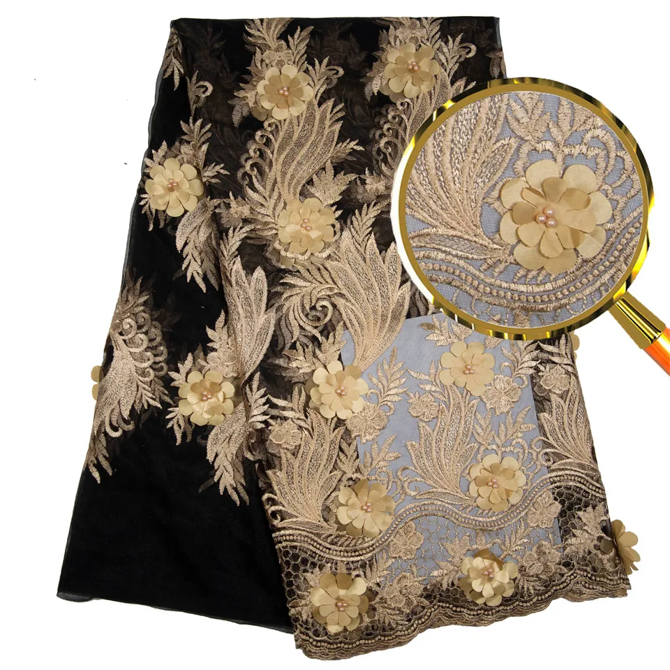 Nigerian lace fabric 2019 high quality lace 3d lace fabric wedding black Africa with beaded Nigerian French lace fabric A18B12-1
Nigerian lace fabric 2019 high quality lace 3d lace fabric wedding black Africa with beaded Nigerian French lace fabric A18B12-1