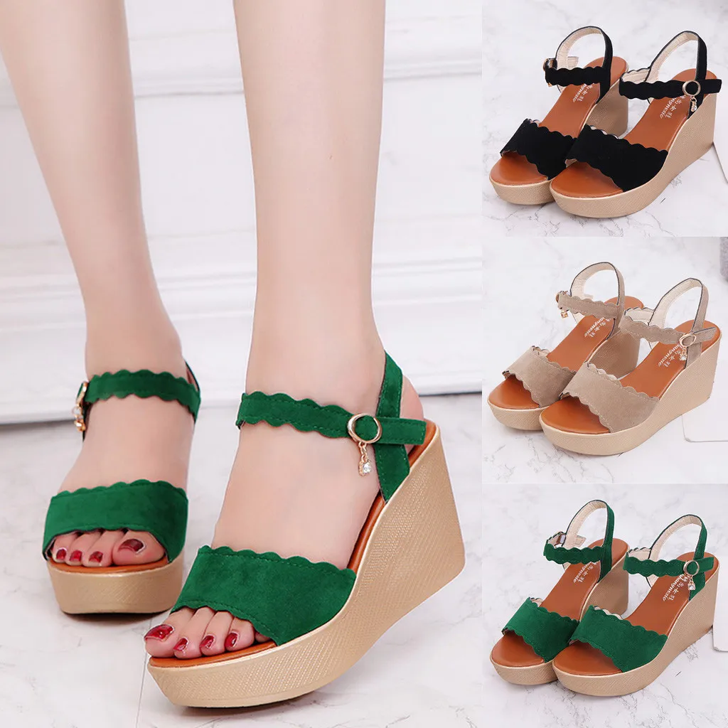 Newest Women Wedges Sandals Peep Toe Beach Sandals Rome Buckle Strap Wedges Women Casual Shoes Fashion Solid Wedges Shoes Woman
Newest Women Wedges Sandals Peep Toe Beach Sandals Rome Buckle Strap Wedges Women Casual Shoes Fashion Solid Wedges Shoes Woman