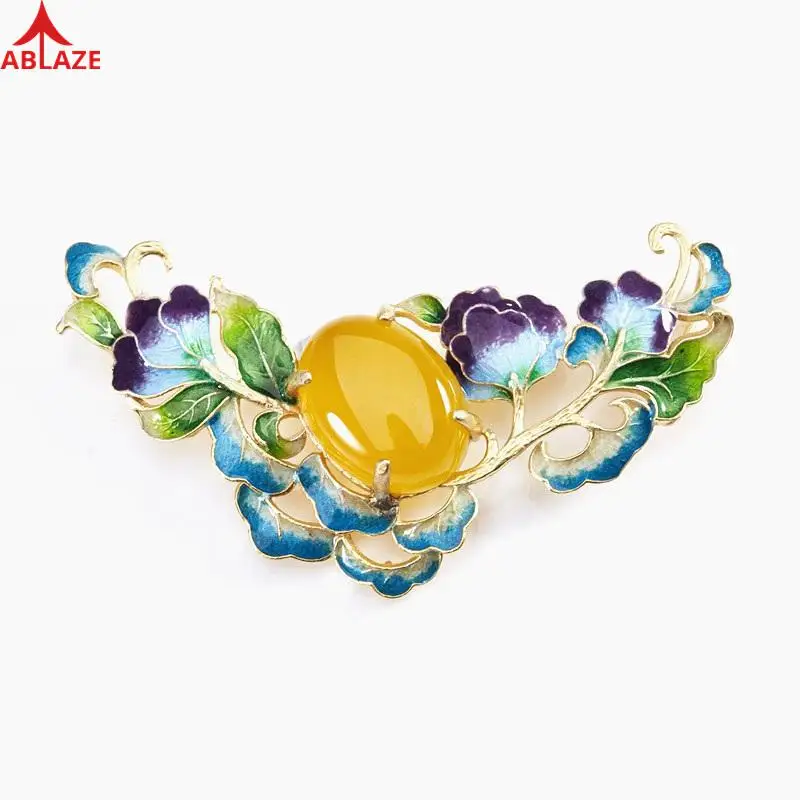 Качество Fine Jewelry 925 пробы серебряные подвески натуральный желтый драгоценные