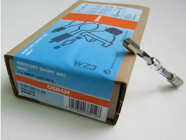 Osram HBO 103W/2 короткая дуговая лампа код NAED 69182 1 флуоресцентный микроскоп