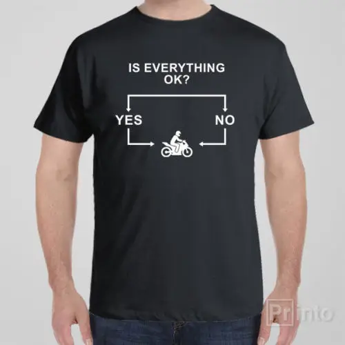 2019 Summer 100% Cotton Humor Men Crewneck Tee Shirts Is Everything Ok Flowchart - Motorbike Gift Idea for Motorcycle T Shirts
2019 Summer 100% Cotton Humor Men Crewneck Tee Shirts Is Everything Ok Flowchart - Motorbike Gift Idea for Motorcycle T Shirts