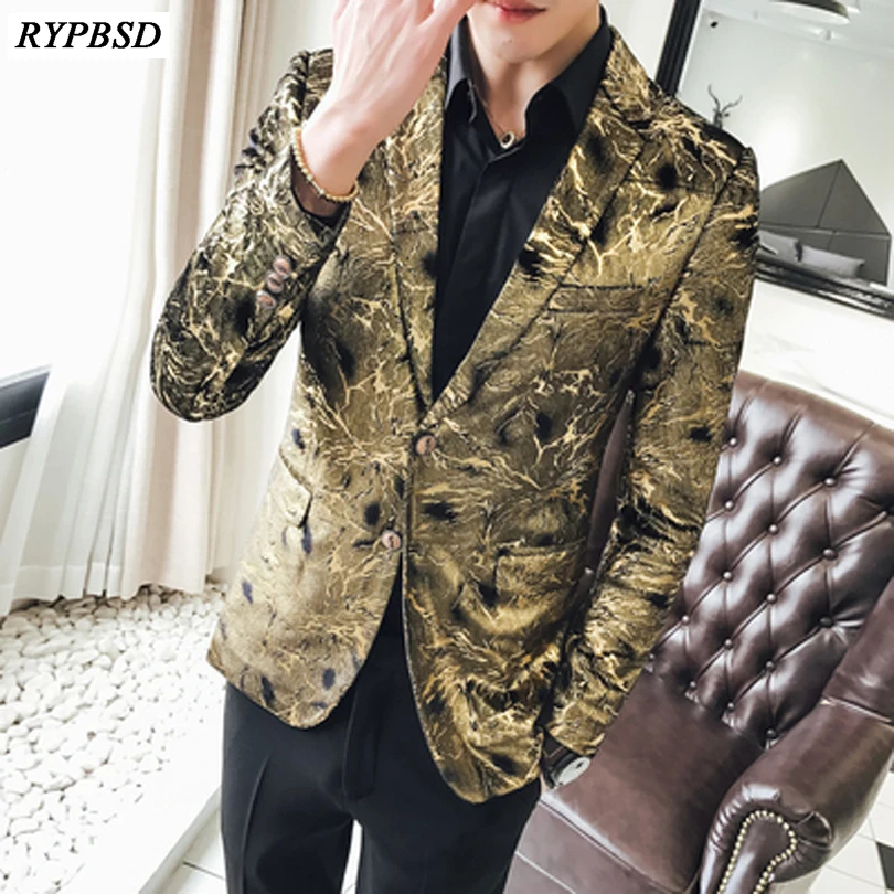 Men's Floral Party Stage Suits Stylish Dinner Paisley Gold Blazer Men Singer Dancer High Quality Wedding Blazer Men
Men's Floral Party Stage Suits Stylish Dinner Paisley Gold Blazer Men Singer Dancer High Quality Wedding Blazer Men