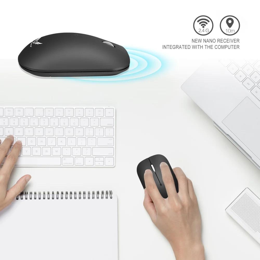 ZERODATE 2.4G Wireless Mouse 3 Keys Ergonomic 1600DPI Gaming Mouse USB Optical Mice for PC Laptop Computer For Office Home
ZERODATE 2.4G Wireless Mouse 3 Keys Ergonomic 1600DPI Gaming Mouse USB Optical Mice for PC Laptop Computer For Office Home