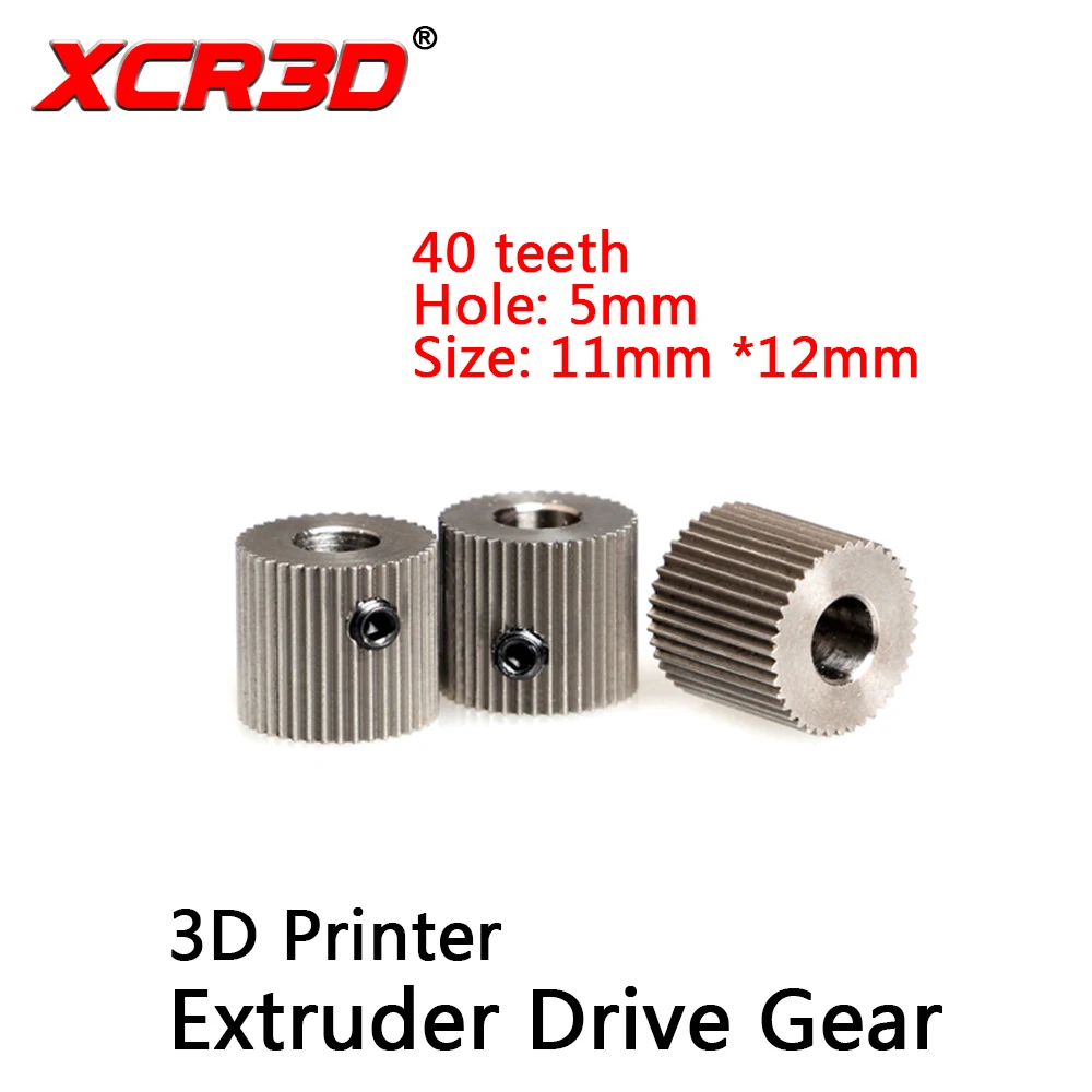 Экструдер XCR3D MK8 приводная Шестерня 40 зубьев линейная 1 75 мм филаментная шестерня