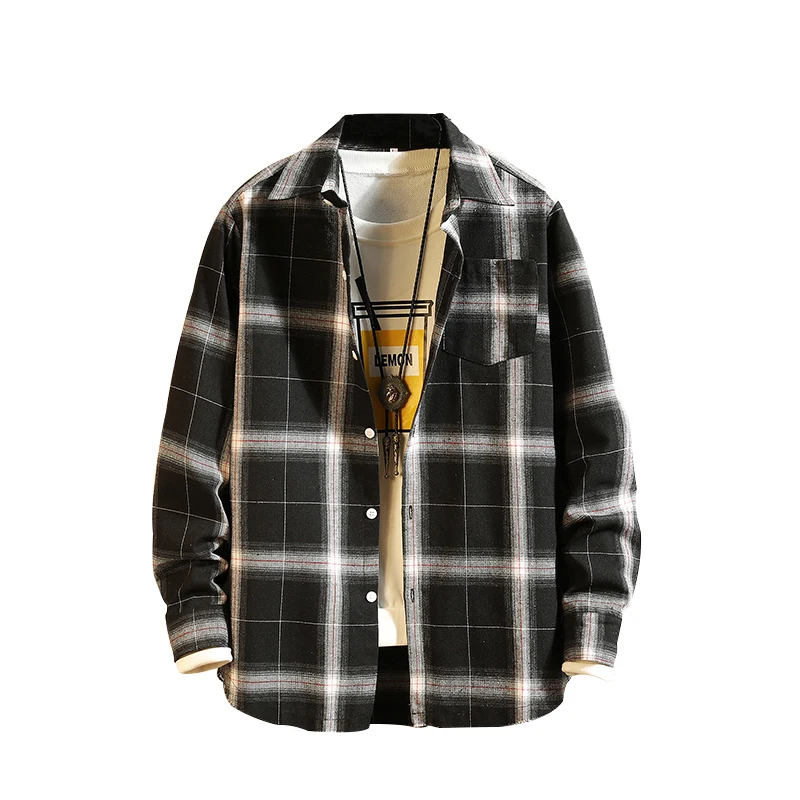 Man retro striped plaid long shirt spring casual loose Long Sleeve Shirt striped shirt
Man retro striped plaid long shirt spring casual loose Long Sleeve Shirt striped shirt