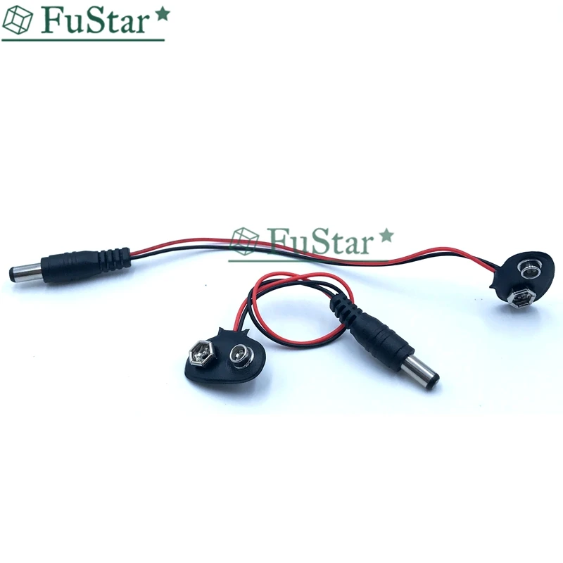 10pcs DC 9V Battery Button Power Plug for UNO R3 9V Battery Buckle T-type DC 005.5-2.1 core with DC power plug 2.0mm
10pcs DC 9V Battery Button Power Plug for UNO R3 9V Battery Buckle T-type DC 005.5-2.1 core with DC power plug 2.0mm