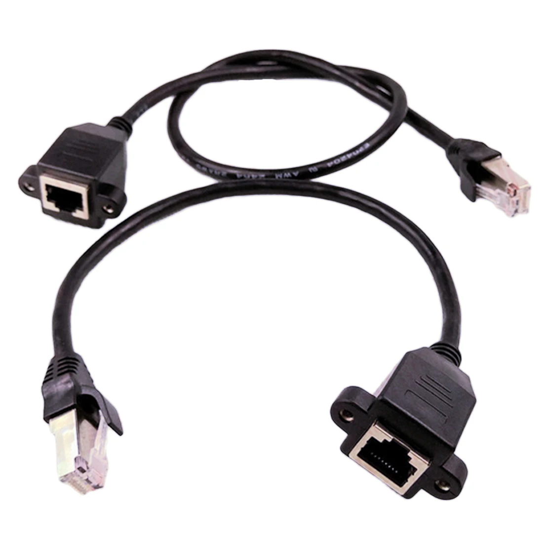 Высокое качество 0 3 м 1 8Pin RJ45 кабель штекер к гнезду винт Панель Крепление Ethernet LAN